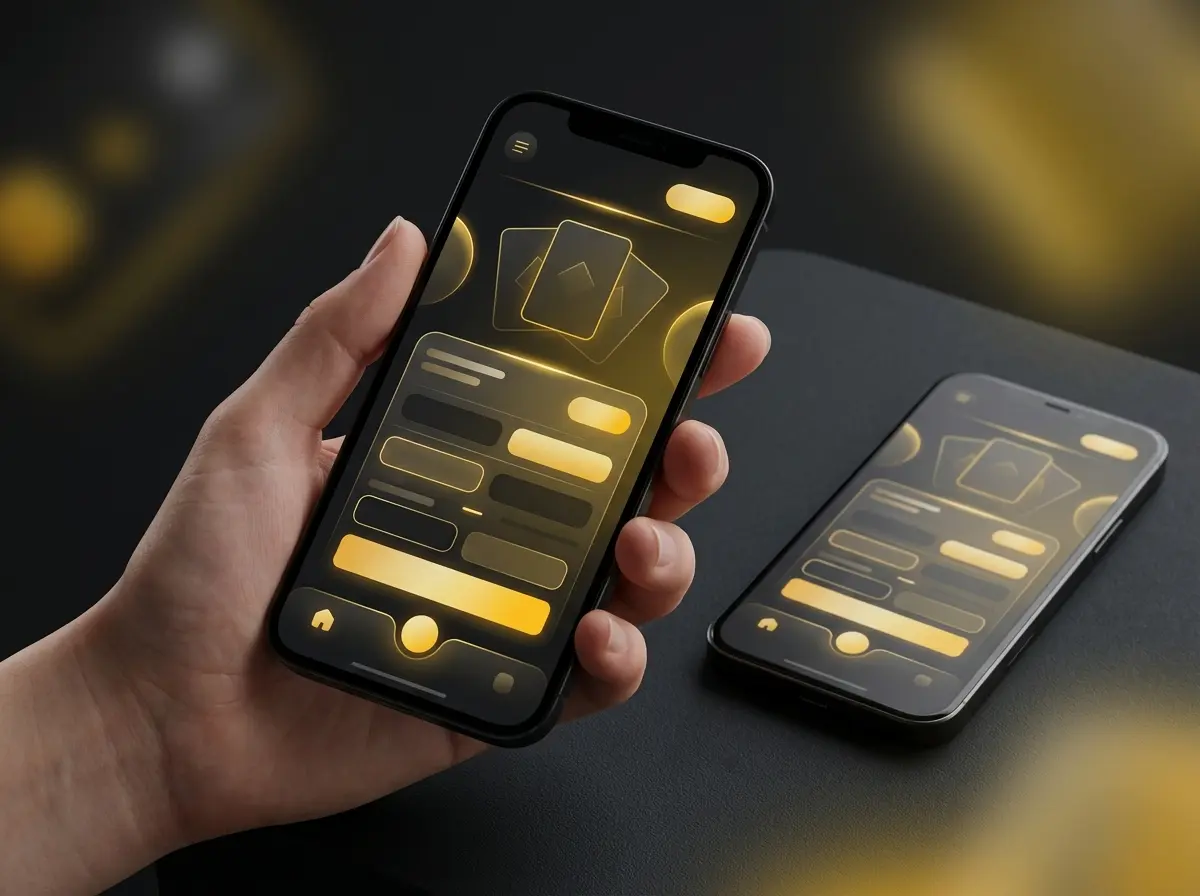 Hand holding a smartphone with the Melbet app betting interface